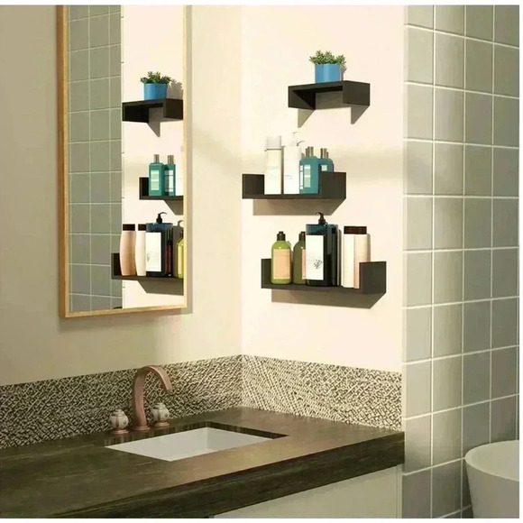 Set of 3 floating shelves NIB - Picture 3 of 7